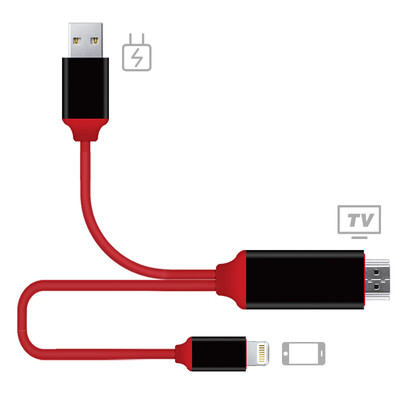 Snowkids Lightning to HDMI cable 6s 7P 5S 6 Ari mini mobile phone flat panel connection car TV projector converter 1 m red black
Snowkids Lightning to HDMI cable 6s 7P 5S 6 Ari mini mobile phone flat panel connection car TV projector converter 1 m red black
