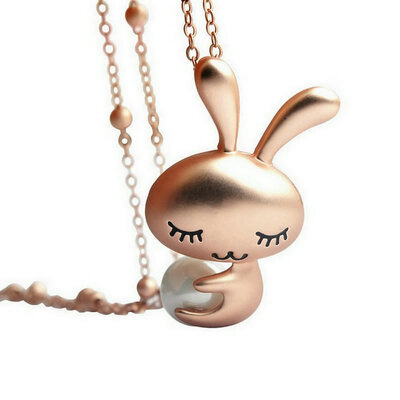 Yoursfs 18K Rose Gold Plated Rabbit Hold Pearl Sweater Chain Necklace Bunny Costume Jewelry Women Accessories Easter Day Gift
Yoursfs 18K Rose Gold Plated Rabbit Hold Pearl Sweater Chain Necklace Bunny Costume Jewelry Women Accessories Easter Day Gift