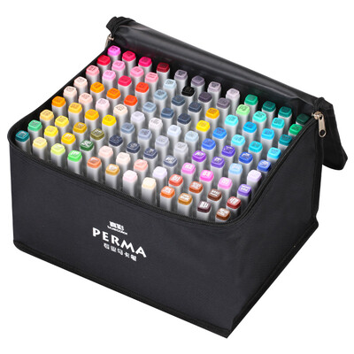 TRUECOLOR 108 color marker double head alcohol oily marker set student hand-painted comic design square bar bag MK2900A
TRUECOLOR 108 color marker double head alcohol oily marker set student hand-painted comic design square bar bag MK2900A