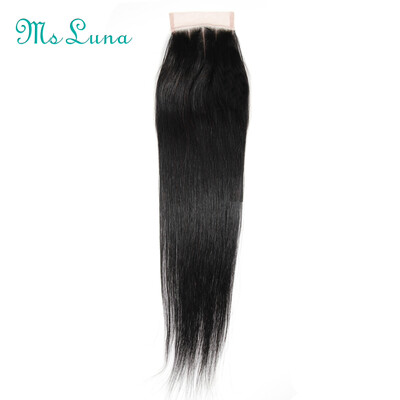 Ms Luna Hair Brazilian Straight Hair Lace Closure Three Part Natural Black Color Remy Human Hair 4x4 inch Top Lace Closure
Ms Luna Hair Brazilian Straight Hair Lace Closure Three Part Natural Black Color Remy Human Hair 4x4 inch Top Lace Closure