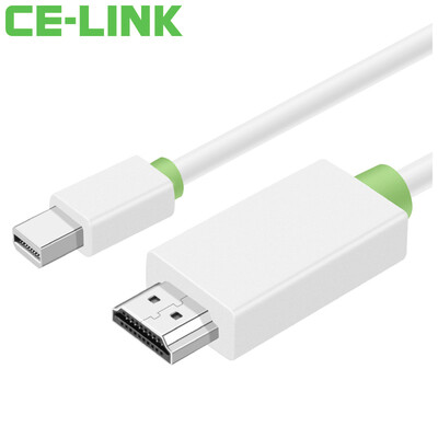 CE-LINK Mini DP to HDMI cable 3 meters projector line Mini Displayport to HDMI cable lightning port Macbook access HDTV 1046
CE-LINK Mini DP to HDMI cable 3 meters projector line Mini Displayport to HDMI cable lightning port Macbook access HDTV 1046
