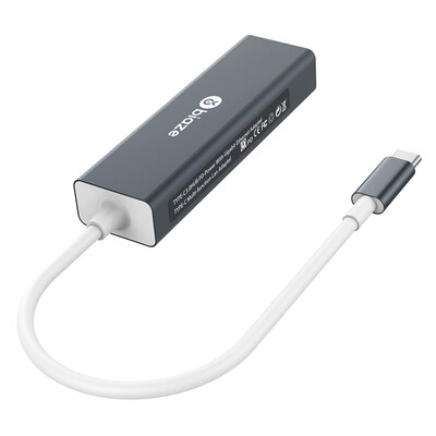 BIAZE Type-C to USB Splitter HUB Hub USB-C to Gigabit Ethernet Port Apple Notebook Converter MacBook Pro Accessories ZH19- Metallic Gray
BIAZE Type-C to USB Splitter HUB Hub USB-C to Gigabit Ethernet Port Apple Notebook Converter MacBook Pro Accessories ZH19- Metallic Gray