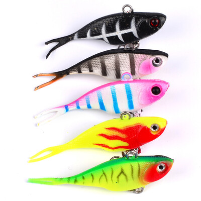 5PC Soft Fishing Lures 6cm-2.36"/15g-0.53oz Soft Lead Bait 8# High Carbon Hook 5 Colors Silicon Wobblers Fishing Tackle
5PC Soft Fishing Lures 6cm-2.36"/15g-0.53oz Soft Lead Bait 8# High Carbon Hook 5 Colors Silicon Wobblers Fishing Tackle