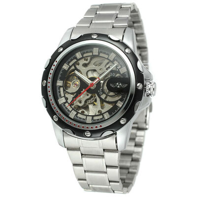 WINNER Men Luxury Gold Dial Automatic Mechanical Watches Vintage Skeleton Dial Man Wristwatches Clock
WINNER Men Luxury Gold Dial Automatic Mechanical Watches Vintage Skeleton Dial Man Wristwatches Clock