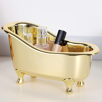 Bathroom Storage Box Basket Bathtub Shape Gold-Plated Color Spa Miniature Massage Comb Cosmetics Jewelry Storage Qrganizer Box
Bathroom Storage Box Basket Bathtub Shape Gold-Plated Color Spa Miniature Massage Comb Cosmetics Jewelry Storage Qrganizer Box
