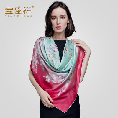 Bao Shengxiang spring&autumn large square lady silk silk shawl flower flower dotted flower scarf grass green s9223
Bao Shengxiang spring&autumn large square lady silk silk shawl flower flower dotted flower scarf grass green s9223