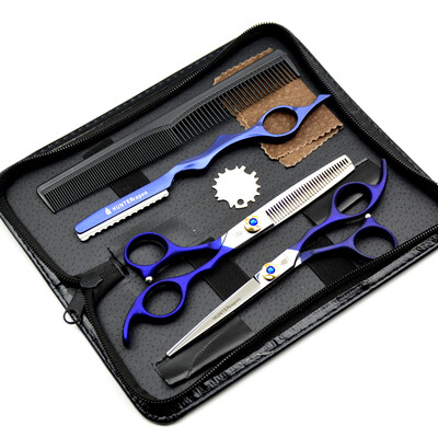 HT9119 HUNTERrapoo 6" Barber Scissors Set Stainless steel Hair Cutting&Thinning shears
HT9119 HUNTERrapoo 6" Barber Scissors Set Stainless steel Hair Cutting&Thinning shears