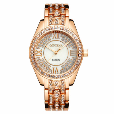 Luxury Fashion Full Rhinestone Watches CONTENA Casual Ladies Quartz Wristwatches Women Elegant Crystal Watch
Luxury Fashion Full Rhinestone Watches CONTENA Casual Ladies Quartz Wristwatches Women Elegant Crystal Watch