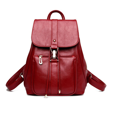 New Luxury Women Leather Backpack School Bags For Teenagers Girl's Designer Travel Bag Vintage Women Backpacks Mochilas Escolar
New Luxury Women Leather Backpack School Bags For Teenagers Girl's Designer Travel Bag Vintage Women Backpacks Mochilas Escolar
