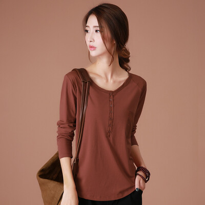 City plus CITYPLUS 2017 autumn new women&39s literature relaxed casual bottoming shirt T shirt CWTC178262 rust red
City plus CITYPLUS 2017 autumn new women&39s literature relaxed casual bottoming shirt T shirt CWTC178262 rust red