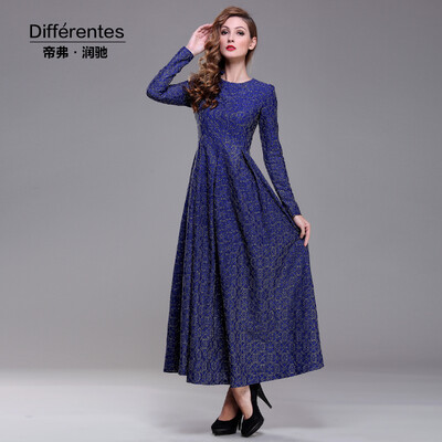 DF · RS 2017New women's lace winter dress Korean gold jacquard Slim temperament backing skirt
DF · RS 2017New women's lace winter dress Korean gold jacquard Slim temperament backing skirt