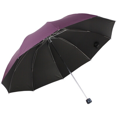 Paradise umbrella to strengthen the collision hit cloth black plastic three fold business umbrella umbrella deep purple 33188E
Paradise umbrella to strengthen the collision hit cloth black plastic three fold business umbrella umbrella deep purple 33188E