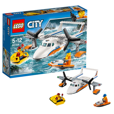 

Lego City Series 5 до 12 лет спасательных самолетов старых морского 60164 LEGO игрушка строительных блоки для детей