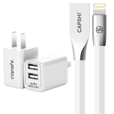 Capshi Apple, телефон зарядное 2.4A двойной порт USB заголовок + данные линии зарядки Цинковые белила 1,2 м iphone5 / 5s / 6 / 6s / Plus / 7/8 / X / IPad / Air / Pro
Capshi Apple, телефон зарядное 2.4A двойной порт USB заголовок + данные линии зарядки Цинковые белила 1,2 м iphone5 / 5s / 6 / 6s / Plus / 7/8 / X / IPad / Air / Pro