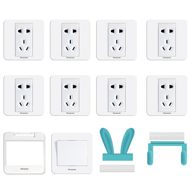Panasonic Panasonic 86-type switch socket 10A five-hole socket smart package eight loaded WQXC601 elegant white
Panasonic Panasonic 86-type switch socket 10A five-hole socket smart package eight loaded WQXC601 elegant white
