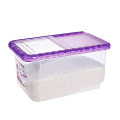 Revitalizing fashion slider rice box 10KG transparent sliding meter rice barrel plastic moisture-proof insect-proof storage box with pulley meter cylinder CH8868
Revitalizing fashion slider rice box 10KG transparent sliding meter rice barrel plastic moisture-proof insect-proof storage box with pulley meter cylinder CH8868