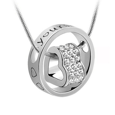 Yoursfs@ Love in Circle 18K White Gold Plated Heart Shaped Pendant Necklace Open Heart Engraved love for Women Best Fashion Jewel
Yoursfs@ Love in Circle 18K White Gold Plated Heart Shaped Pendant Necklace Open Heart Engraved love for Women Best Fashion Jewel
