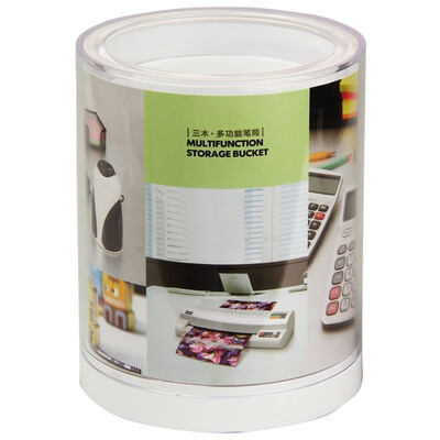 Sanmu SUNWOOD 6141 fashion business round pen holder white transparent random office stationery
Sanmu SUNWOOD 6141 fashion business round pen holder white transparent random office stationery