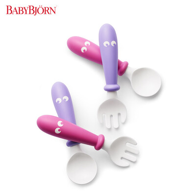 Sweden BABYBJORN Baby Spoon & Fork Baby Spoon & Fork Set 4pcs (Purple / Pink) Without BPA Origin: Sweden
Sweden BABYBJORN Baby Spoon & Fork Baby Spoon & Fork Set 4pcs (Purple / Pink) Without BPA Origin: Sweden