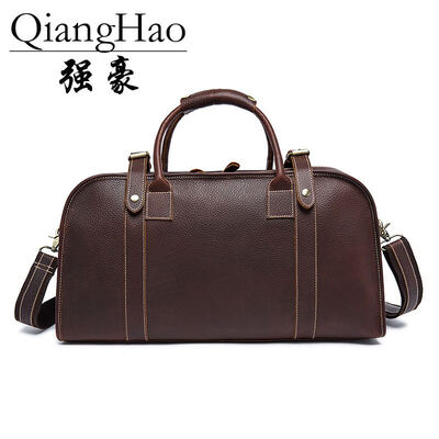 Mens Vintage Crazy horse leather travel duffle 18 inch Brown genuine leather travel bag Durable cow leather Boston Weekend bag
Mens Vintage Crazy horse leather travel duffle 18 inch Brown genuine leather travel bag Durable cow leather Boston Weekend bag