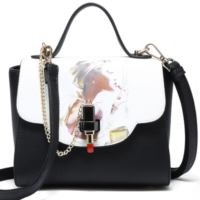 Monalisa lady handbag trend lipstick jack sweet lady shoulder bag female messenger bag small square bag 7M72041037 black
Monalisa lady handbag trend lipstick jack sweet lady shoulder bag female messenger bag small square bag 7M72041037 black