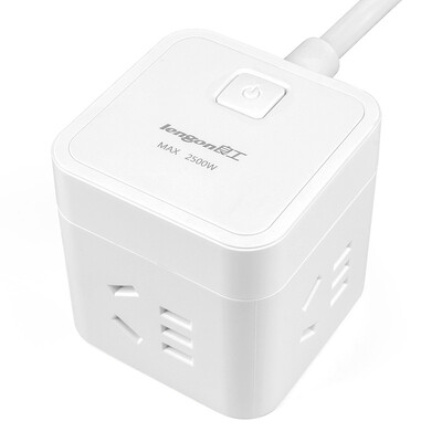Lengon a turn four socket cube power outlet plug plug-in board multi-function vertical total control power socket new national standard row inserted drag line XD-Q604 18M
Lengon a turn four socket cube power outlet plug plug-in board multi-function vertical total control power socket new national standard row inserted drag line XD-Q604 18M