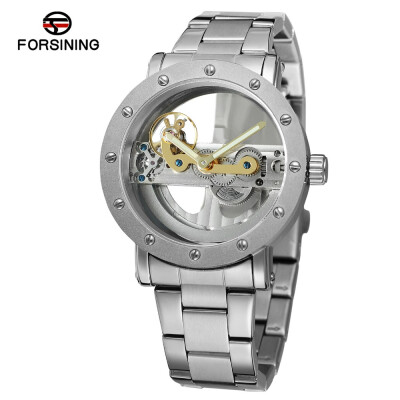 Forsining Mechanical Watches Mens Automatic Watch Men Luxury Brand Stainless Steel Hollow Skeleton Wristwatch
Forsining Mechanical Watches Mens Automatic Watch Men Luxury Brand Stainless Steel Hollow Skeleton Wristwatch