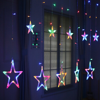 Jing Tang lucky stars lantern decoration curtain lamp string lights bedroom living room romantic stars light color 6 big stars 6 small stars
Jing Tang lucky stars lantern decoration curtain lamp string lights bedroom living room romantic stars light color 6 big stars 6 small stars
