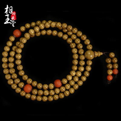 Phase Yutang Gold silk Nanmu hand string 108 South red braceletBuddha beads necklace male and female couple models
Phase Yutang Gold silk Nanmu hand string 108 South red braceletBuddha beads necklace male and female couple models