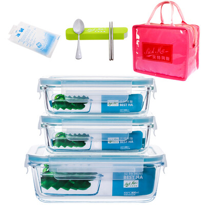 【Jingdong Supermarket】 Beit Aisi heat-resistant glass crisper two-piece (400ml + 800ml) oven microwave oven lunch box RL2-06B send black bag
【Jingdong Supermarket】 Beit Aisi heat-resistant glass crisper two-piece (400ml + 800ml) oven microwave oven lunch box RL2-06B send black bag