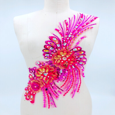 big rose red Three-dimensional flowe lace applique with handsewing beads rhinestones trim sew on patches 5025cm
big rose red Three-dimensional flowe lace applique with handsewing beads rhinestones trim sew on patches 5025cm