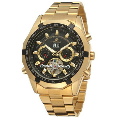 Forsining Mens Gold Watches Automatic Watch Men Luxury Stainless Steel Mechanical Watch
Forsining Mens Gold Watches Automatic Watch Men Luxury Stainless Steel Mechanical Watch