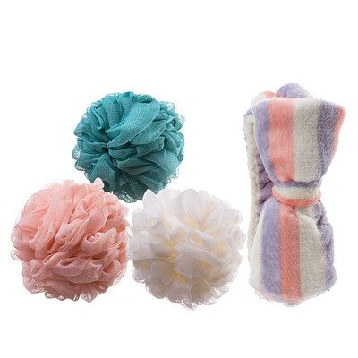 Bethus bath flower bathroom supplies bath ball 3 packs to send Korean version of the hair band
Bethus bath flower bathroom supplies bath ball 3 packs to send Korean version of the hair band