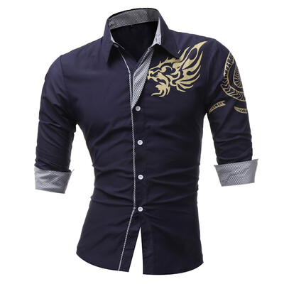 HEYKESON 2017 New Men' Long-Sleeved Dress Shirt Dragons Men' Casual Slim Lapel Male Quality Large Size 4XL
HEYKESON 2017 New Men' Long-Sleeved Dress Shirt Dragons Men' Casual Slim Lapel Male Quality Large Size 4XL