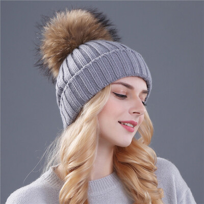 Mink and Fox Fur Ball Cap Pom Poms Winter Hat for Women Girl 's Hat Knitted Beanies Cap Brand New Thick Female Cap
Mink and Fox Fur Ball Cap Pom Poms Winter Hat for Women Girl 's Hat Knitted Beanies Cap Brand New Thick Female Cap