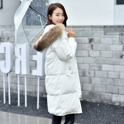 2017 winter fashion new large fur collar down jacket lady thickening warm long paragraph solid color loose lovers down jacket
2017 winter fashion new large fur collar down jacket lady thickening warm long paragraph solid color loose lovers down jacket