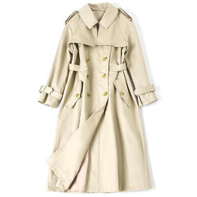 2017 autumn new big windbreaker female classic double-breasted lapel jacket temperament waist long coat
2017 autumn new big windbreaker female classic double-breasted lapel jacket temperament waist long coat
