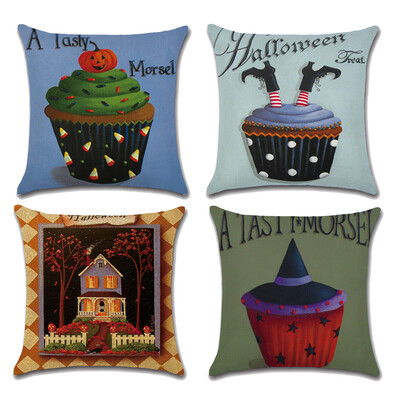 Cotton Linen Cushion Cover Happy Halloween Decorative Throw Pillow Cases Square Throw Pillow Cover
Cotton Linen Cushion Cover Happy Halloween Decorative Throw Pillow Cases Square Throw Pillow Cover