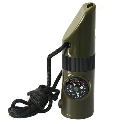 JIESHEN Outdoors Seven in One Survival Whistle Compass thermometer Led light Magnifier whistle retroreflector Camping survival
JIESHEN Outdoors Seven in One Survival Whistle Compass thermometer Led light Magnifier whistle retroreflector Camping survival