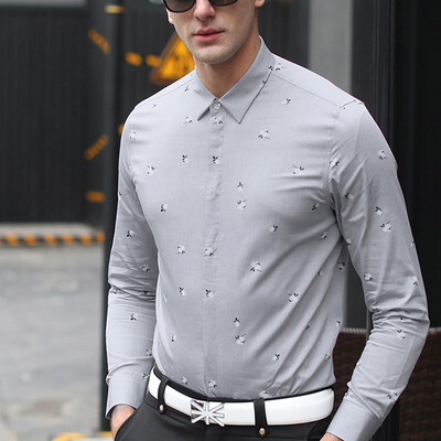 2017 autumn new men's cotton Oxford three-color lapel print long-sleeved shirt light luxury business casual men's clothing
2017 autumn new men's cotton Oxford three-color lapel print long-sleeved shirt light luxury business casual men's clothing