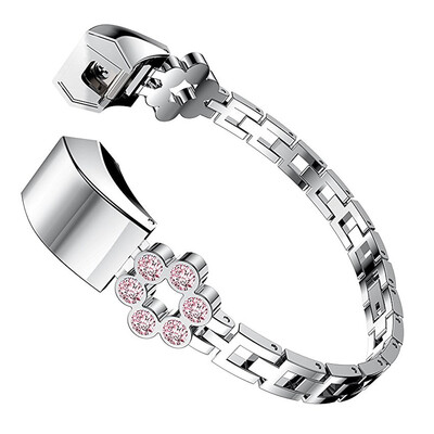 ECSEM Crystal Metal Watch Strap for Fitbit Alta HR Adjustable Replacement Stainless Steel Bands with Bling Flower Design Style
ECSEM Crystal Metal Watch Strap for Fitbit Alta HR Adjustable Replacement Stainless Steel Bands with Bling Flower Design Style