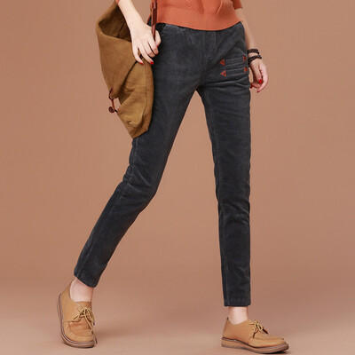City plus CIYPLUS 2017 winter new women corduroy casual pants loose haul pants wild plus velvet thick pants CWKX179168 gray coffee l
City plus CIYPLUS 2017 winter new women corduroy casual pants loose haul pants wild plus velvet thick pants CWKX179168 gray coffee l