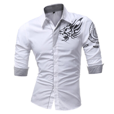 HEYKESON 2017 New Men'S Long-Sleeved Dress Shirt Dragons Men'S Casual Slim Lapel Male Quality Large Size 4XL
HEYKESON 2017 New Men'S Long-Sleeved Dress Shirt Dragons Men'S Casual Slim Lapel Male Quality Large Size 4XL