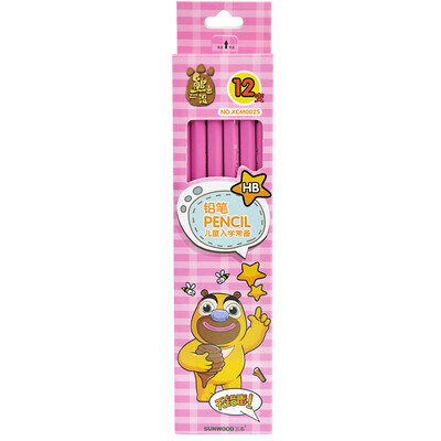 Sanmu SUNWOOD bear infested cartoon HB pencil sketch drawing pencil pink hexagonal pen holder 12 sticks XCM0025 student stationery
Sanmu SUNWOOD bear infested cartoon HB pencil sketch drawing pencil pink hexagonal pen holder 12 sticks XCM0025 student stationery