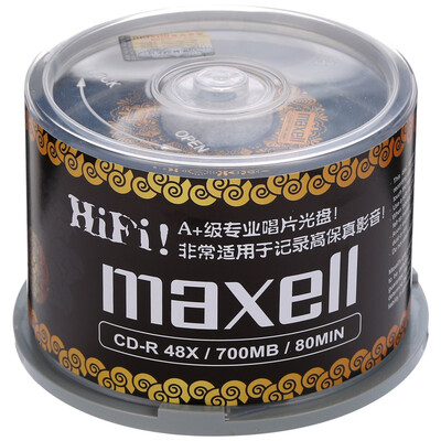 Maxell CD-R 48 speed 700M Taiwan production barrels 50 pieces of gold pattern black respect commemorative edition of vinyl recording disc
Maxell CD-R 48 speed 700M Taiwan production barrels 50 pieces of gold pattern black respect commemorative edition of vinyl recording disc