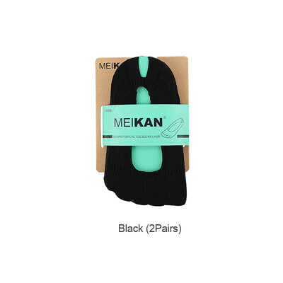 MEIKAN Women Five Finger Invisible Socks Boat Non-slip Toe Sport Socks Breathable White Black Toes Ankle Socks 2Pairs
MEIKAN Women Five Finger Invisible Socks Boat Non-slip Toe Sport Socks Breathable White Black Toes Ankle Socks 2Pairs