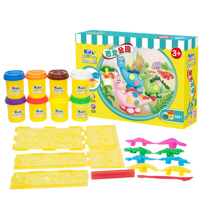 Kid's crea-fun color clay handmade plasticine toys children's day gift Dinosaur Park
Kid's crea-fun color clay handmade plasticine toys children's day gift Dinosaur Park