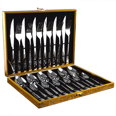 Jingdong supermarket Jilui chopsticks spoon knife&fork 24 sets of spoon fork knife tableware set CZ5050
Jingdong supermarket Jilui chopsticks spoon knife&fork 24 sets of spoon fork knife tableware set CZ5050