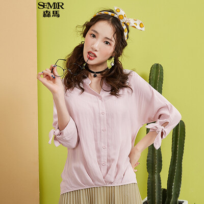 Semir Long Sleeve Shirt Female 2017 Fall Shirt Kiss Meat Han Fan Student V Collar 17316050024 Ice Blue M
Semir Long Sleeve Shirt Female 2017 Fall Shirt Kiss Meat Han Fan Student V Collar 17316050024 Ice Blue M