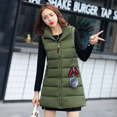 2017 autumn and winter new Feather cotton vest Long vest Korean version Hooded hooded cotton trousers jacket tide
2017 autumn and winter new Feather cotton vest Long vest Korean version Hooded hooded cotton trousers jacket tide